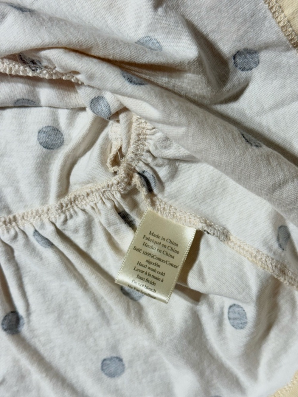 Anthropologie Porridge Polka Dot Gwen Puff Sleeve Peplum Top Dainty Babydoll XS - Picture 9 of 9